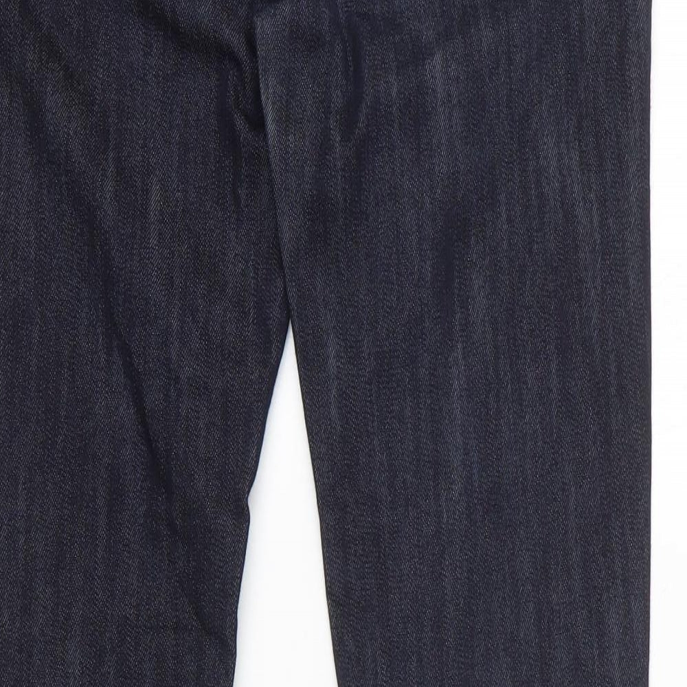 MNG Jeans Womens Black 100% Cotton Skinny Jeans Size 10 L29 in Slim Zip - Zipped Legs