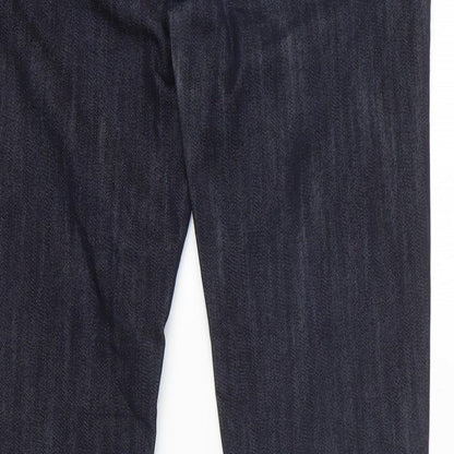 MNG Jeans Womens Black 100% Cotton Skinny Jeans Size 10 L29 in Slim Zip - Zipped Legs
