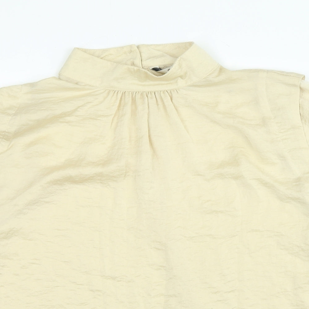 Womens UK Size 8 NEXT Beige Basic Blouse