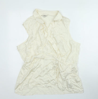 Womens UK Size 20 NEXT Ivory Basic Blouse
