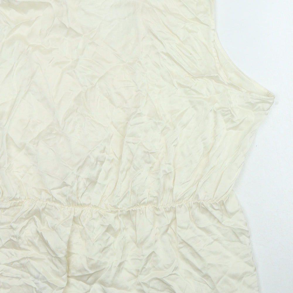 Womens UK Size 20 NEXT Ivory Basic Blouse