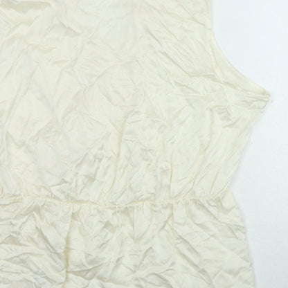 Womens UK Size 20 NEXT Ivory Basic Blouse