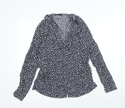 Womens UK Size 6 Marks and Spencer Blue Basic Button-Up