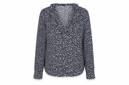 Womens UK Size 6 Marks and Spencer Blue Basic Button-Up