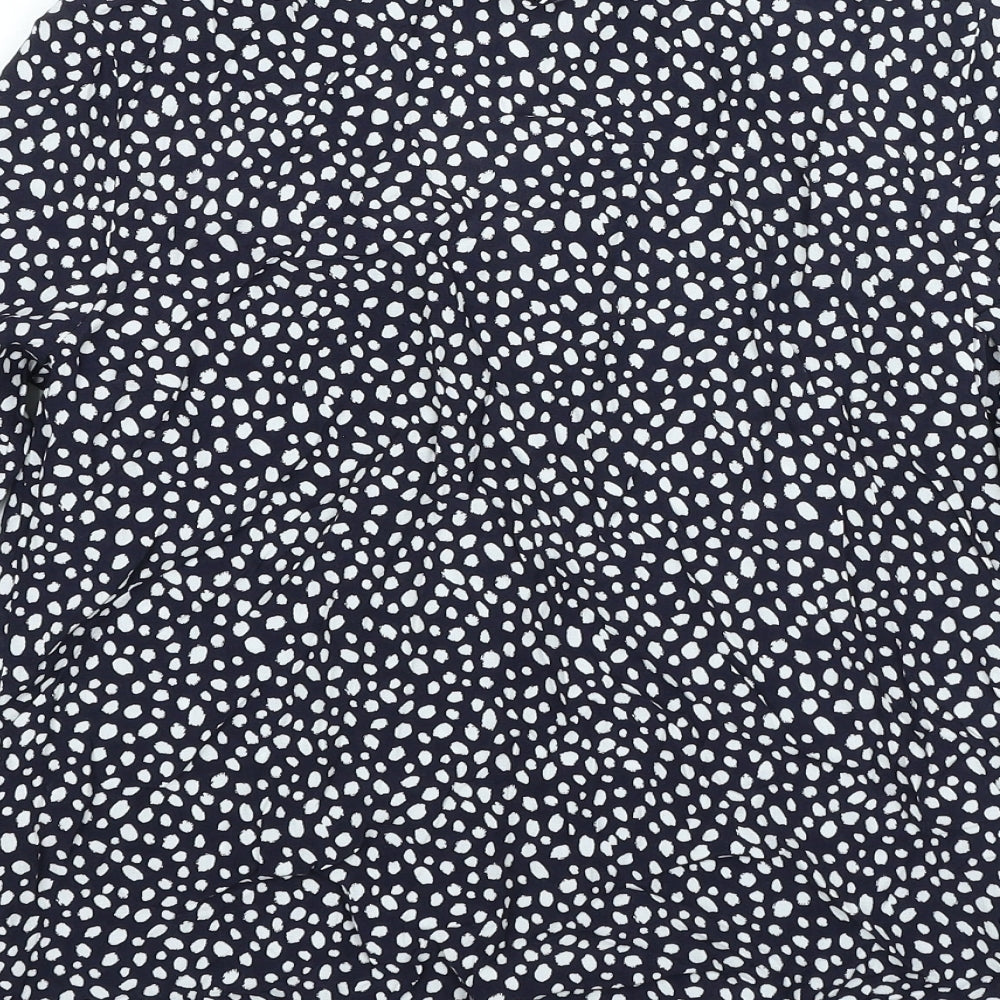 Womens UK Size 6 Marks and Spencer Blue Basic Button-Up