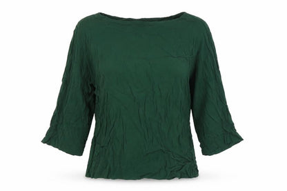 Womens UK Size 8 H&M Green Basic Blouse