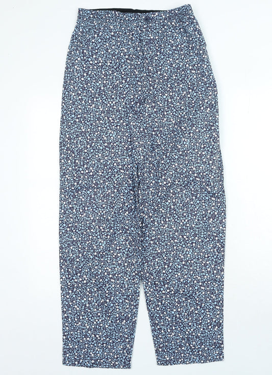 Womens UK Size S Marks and Spencer Regular Fit  Blue Trousers