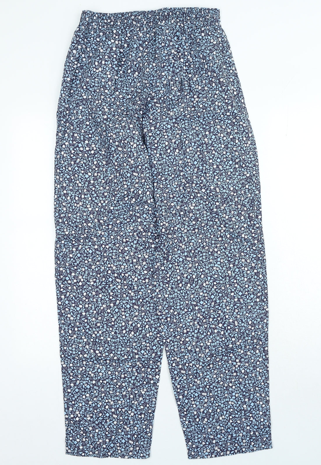 Womens UK Size S Marks and Spencer Regular Fit  Blue Trousers