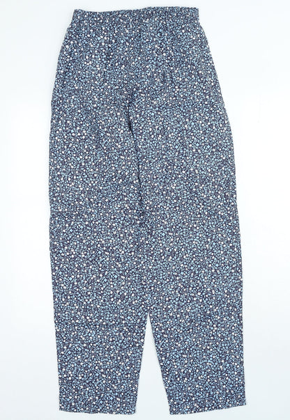 Womens UK Size S Marks and Spencer Regular Fit  Blue Trousers