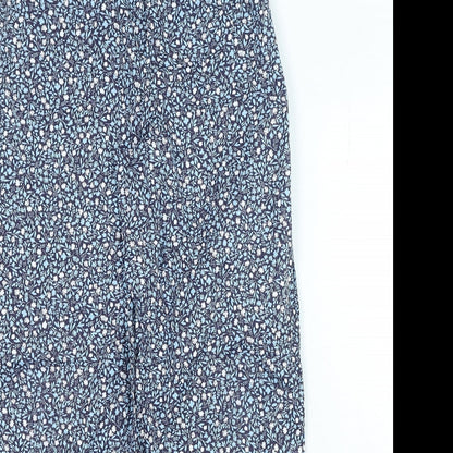 Womens UK Size S Marks and Spencer Regular Fit  Blue Trousers