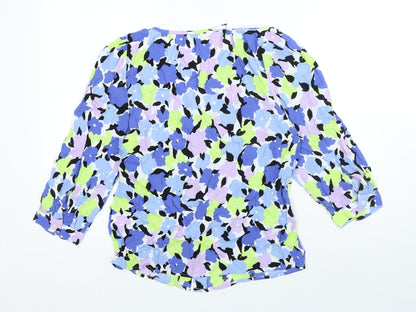 Womens UK Size 8 Marks and Spencer Multicoloured Basic Button-Up