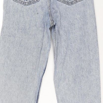 COLLUSION Womens Blue Cotton Skinny Jeans Size 28 in L26 in Regular Zip