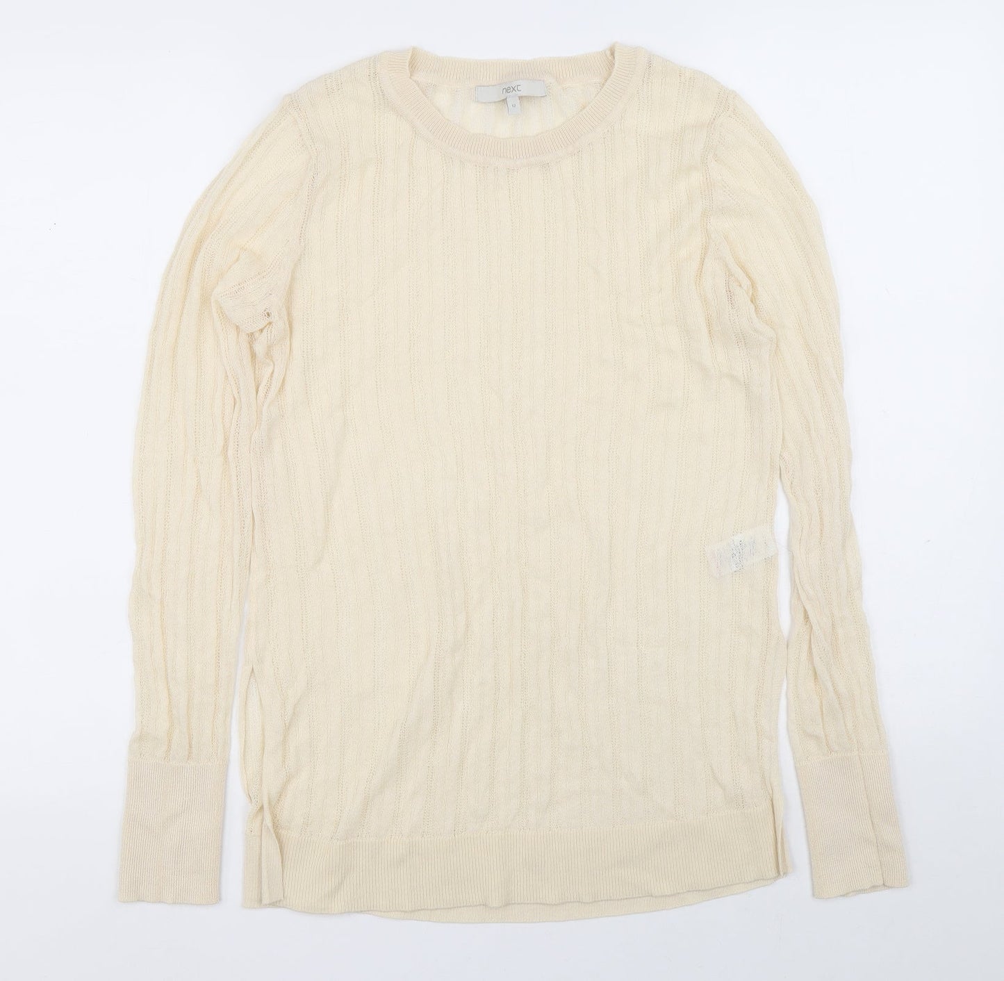 Womens UK Size 12 NEXT Beige Pullover Jumper