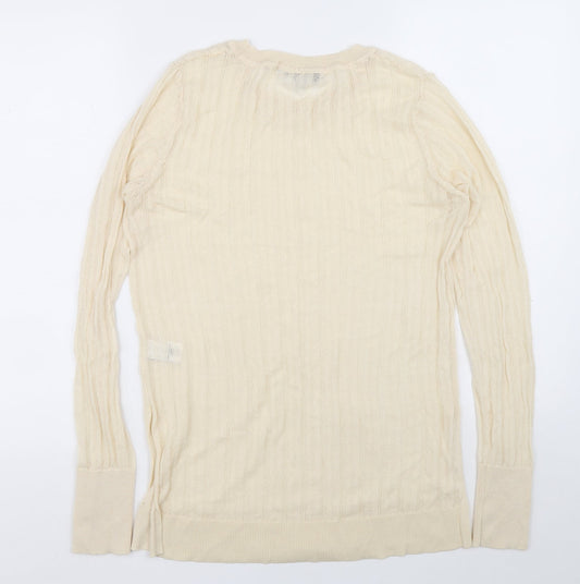 Womens UK Size 12 NEXT Beige Pullover Jumper