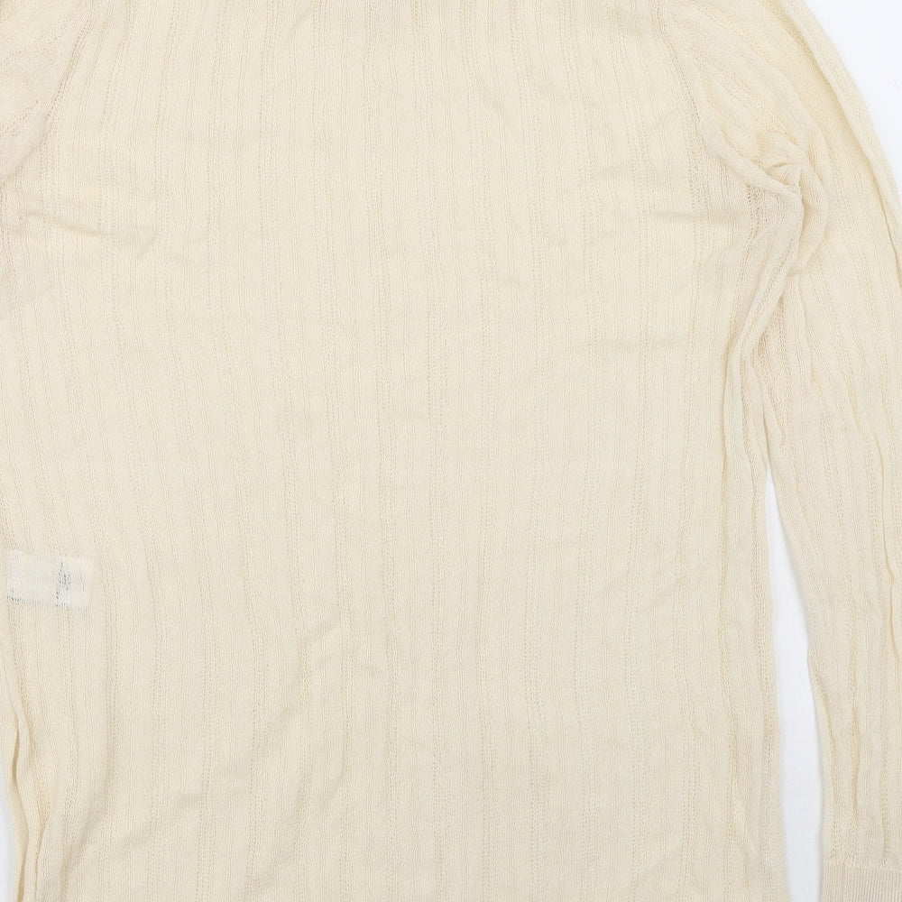 Womens UK Size 12 NEXT Beige Pullover Jumper