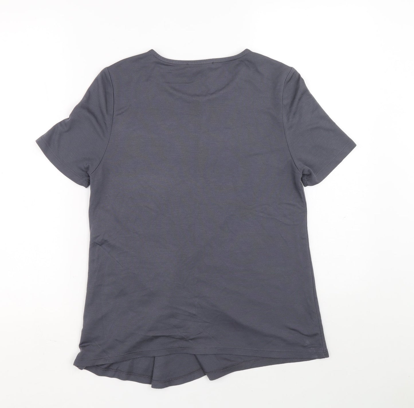 Womens UK Size 10 Marks and Spencer Grey Tunic T-Shirt