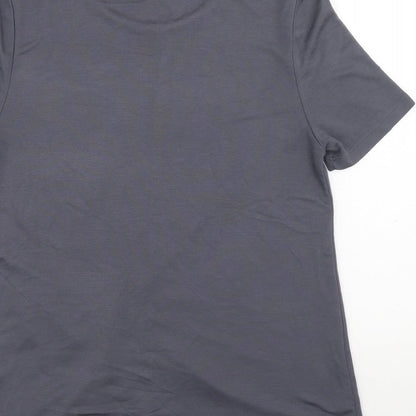 Womens UK Size 10 Marks and Spencer Grey Tunic T-Shirt