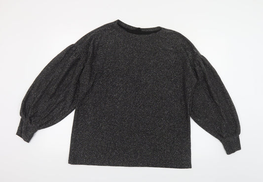 Womens UK Size S River Island Black Pullover Jumper
