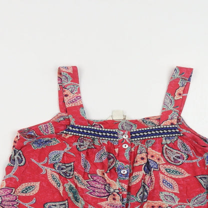 Womens UK Size 8 Monsoon Red Basic Tank