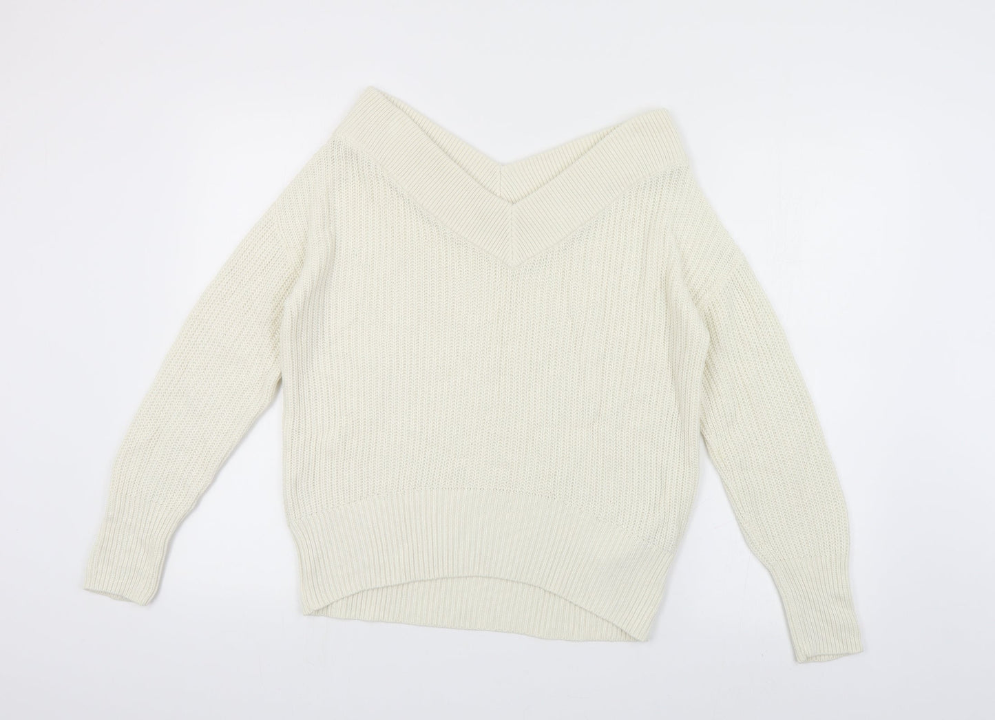 Womens UK Size 8 Topshop Ivory Shrug Jumper