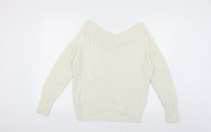 Womens UK Size 8 Topshop Ivory Shrug Jumper