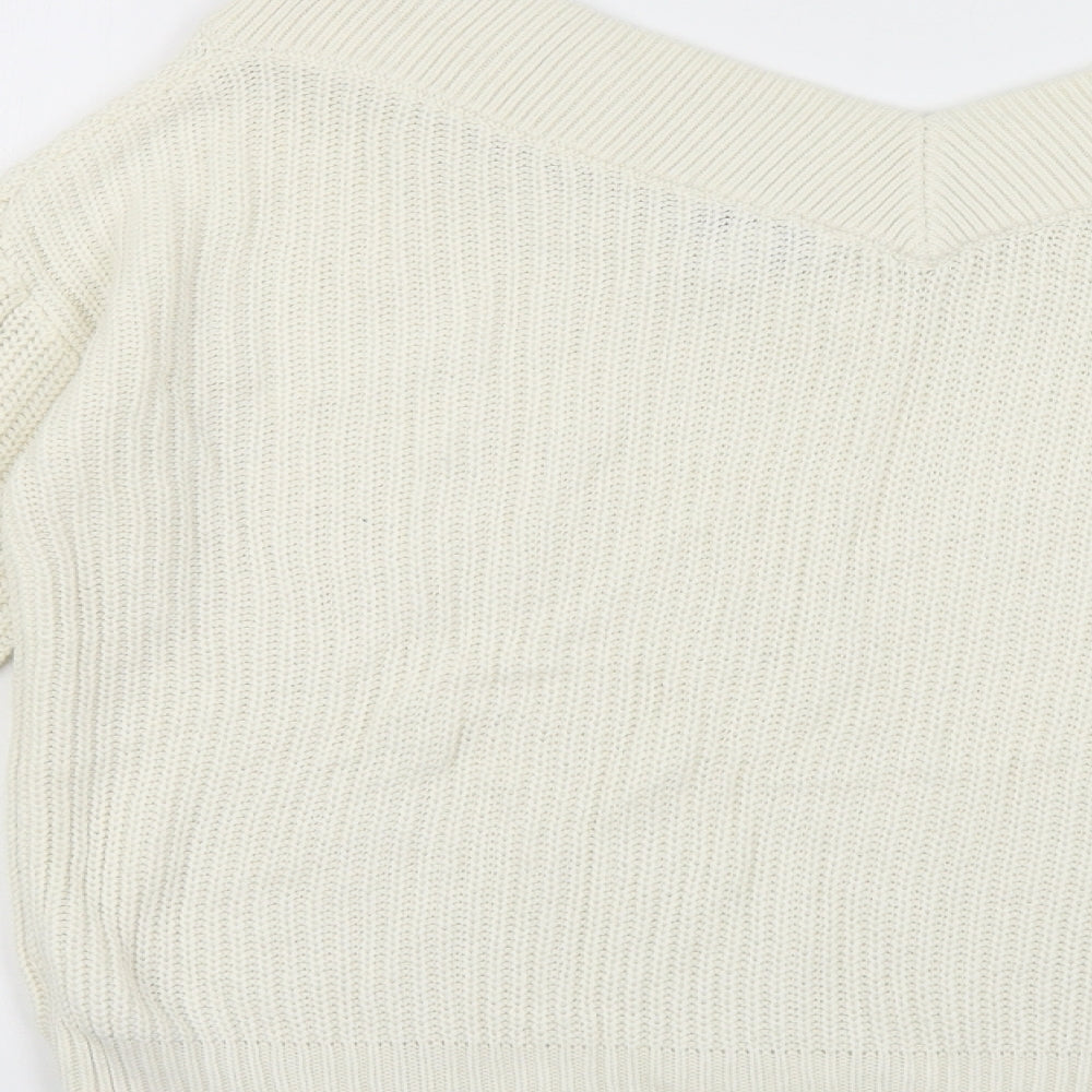 Womens UK Size 8 Topshop Ivory Shrug Jumper