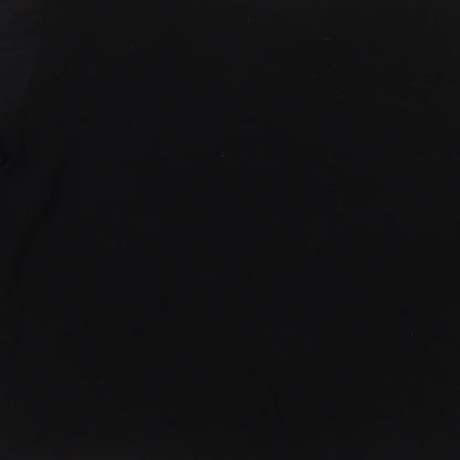 Womens UK Size M United Colors of Benetton Black Basic Button-Up