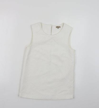 Womens UK Size 8 M&Co White Basic Tank
