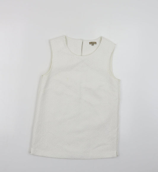 Womens UK Size 8 M&Co White Basic Tank