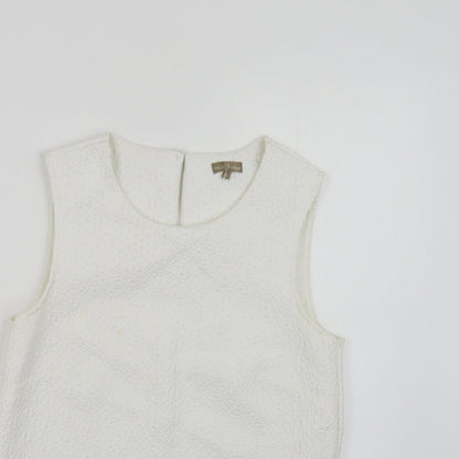 Womens UK Size 8 M&Co White Basic Tank