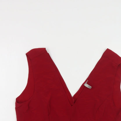 Womens UK Size 18 ASOS Red Basic Tank