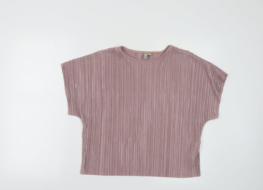 Womens UK Size 4 ASOS Pink Basic Blouse