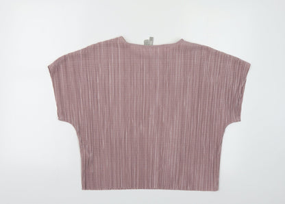 Womens UK Size 4 ASOS Pink Basic Blouse