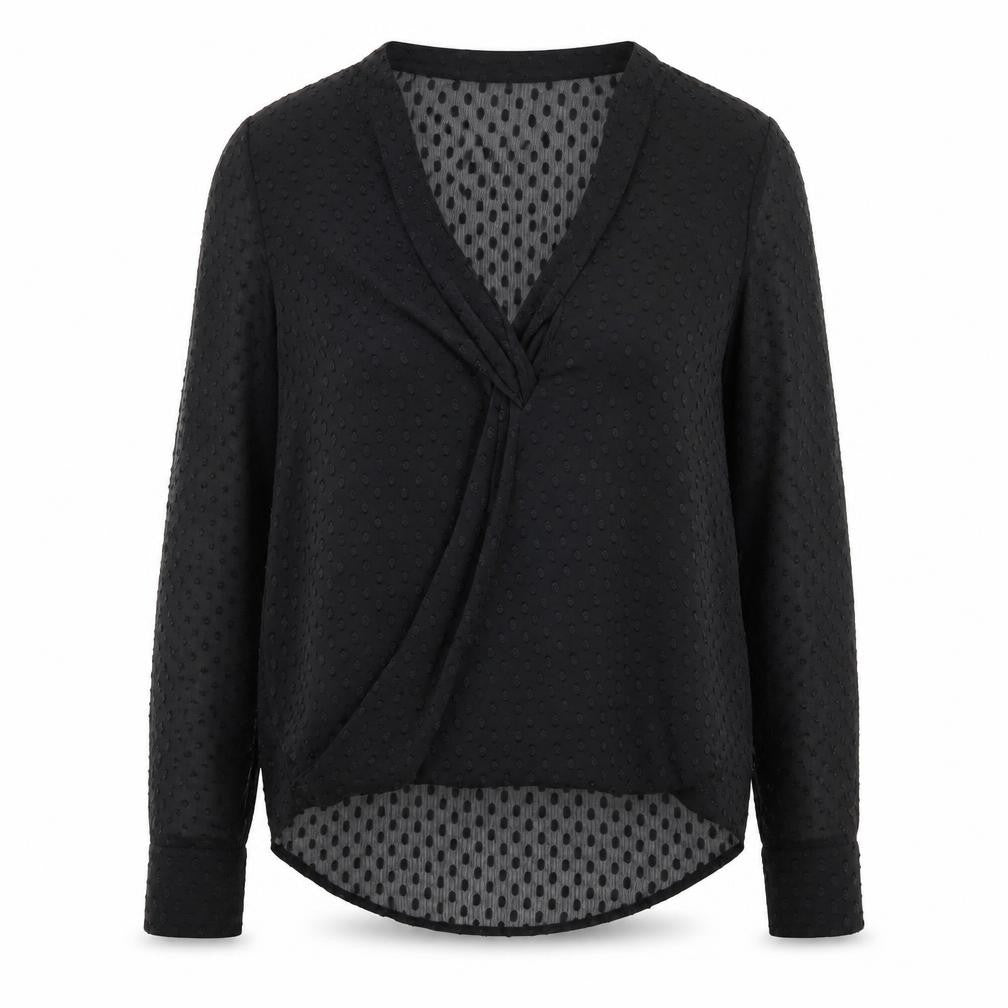 Womens UK Size 10 Oasis Black Basic Blouse