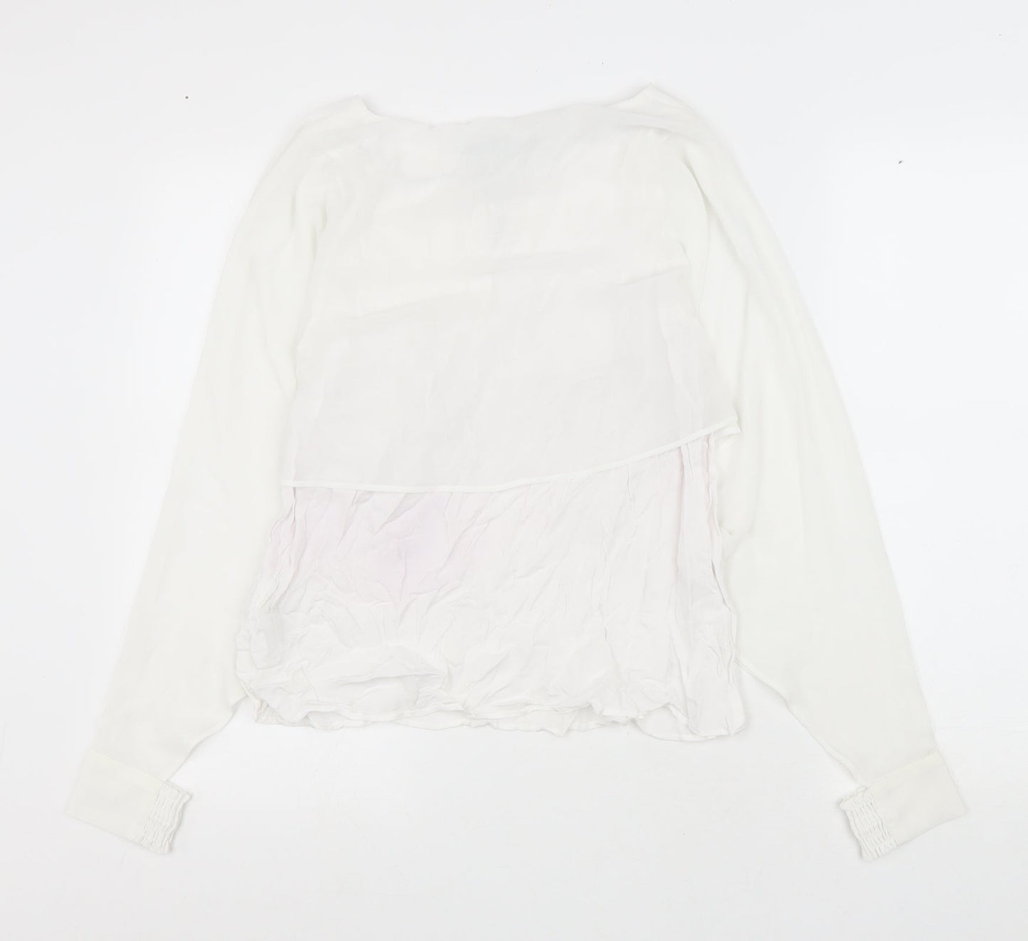 Womens UK Size M Zara White Basic Blouse