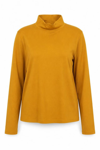 H&M Womens Yellow High Neck Polyester Pullover Jumper Size M