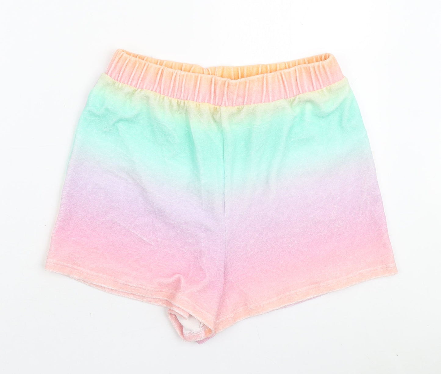 ASOS Womens Multicoloured Polyester Sweat Shorts Size 6 L3 in Regular Pull On - Ombre