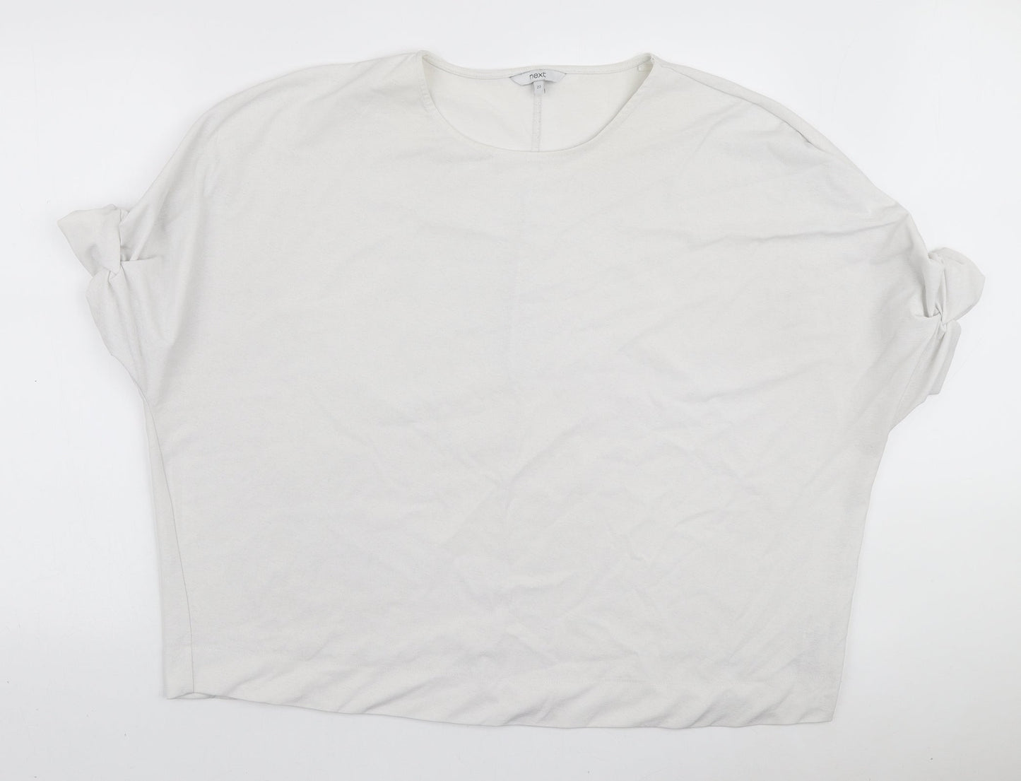 Womens UK Size 22 NEXT White Basic T-Shirt