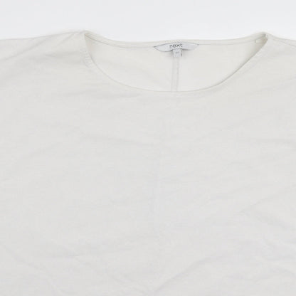 Womens UK Size 22 NEXT White Basic T-Shirt