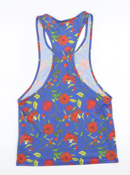 Womens UK Size XS Night Addict Blue Basic Tank