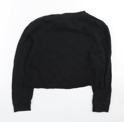 Primark Girls Black Cotton Pullover Sweatshirt Size 10-11 Years Pullover - Unicorns Are Real