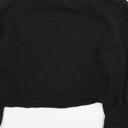 Primark Girls Black Cotton Pullover Sweatshirt Size 10-11 Years Pullover - Unicorns Are Real