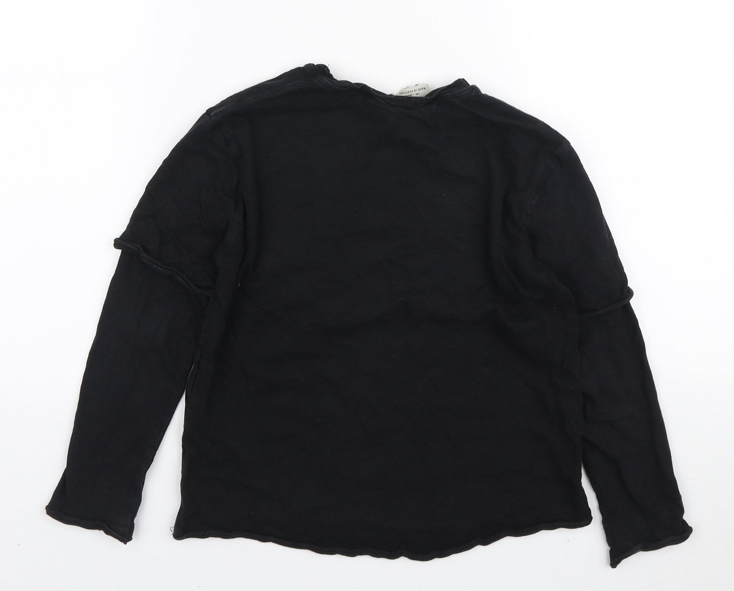 Zara Boys Black Cotton Pullover T-Shirt Size 8 Years Round Neck Pullover - Star Wars