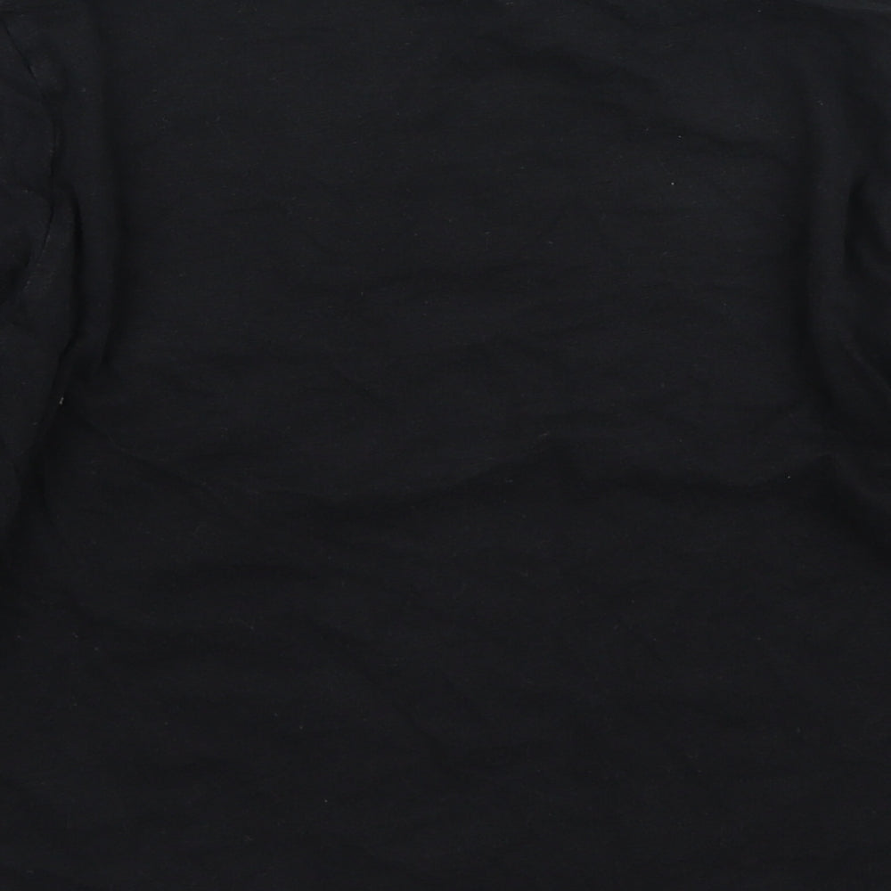 Zara Boys Black Cotton Pullover T-Shirt Size 8 Years Round Neck Pullover - Star Wars