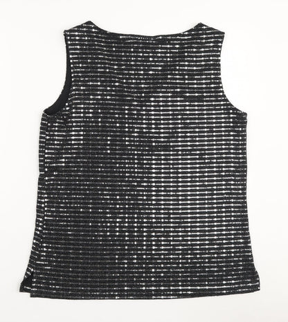 Womens UK Size M Wallis Black Basic Tank