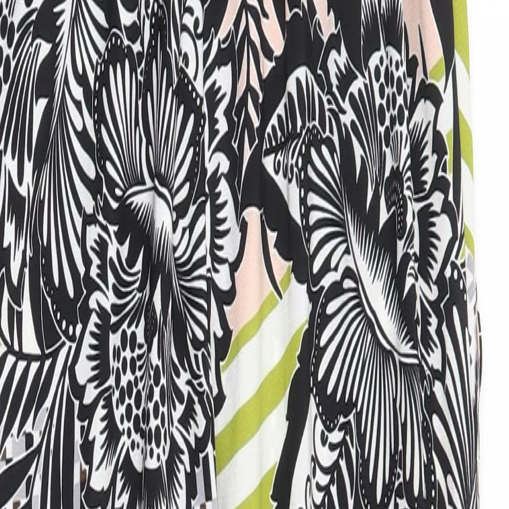 Topshop Womens Multicoloured Floral Polyester Jumpsuit One-Piece Size 6 L27 in Pullover