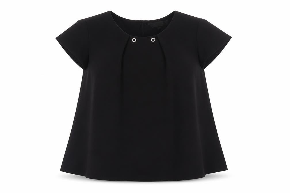 Womens UK Size 8 Lipsy Black Basic Blouse