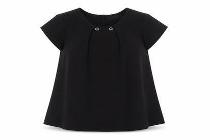 Womens UK Size 8 Lipsy Black Basic Blouse