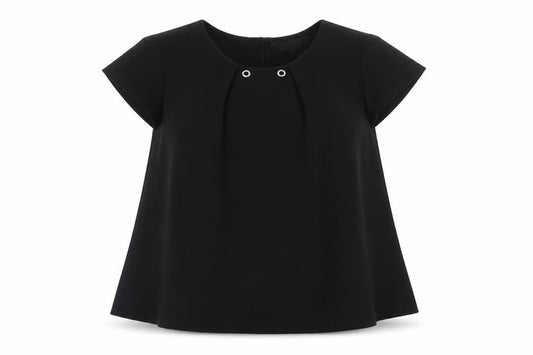 Womens UK Size 8 Lipsy Black Basic Blouse
