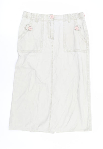 Womens UK Size 32 in Preworn A-Line Denim Skirt